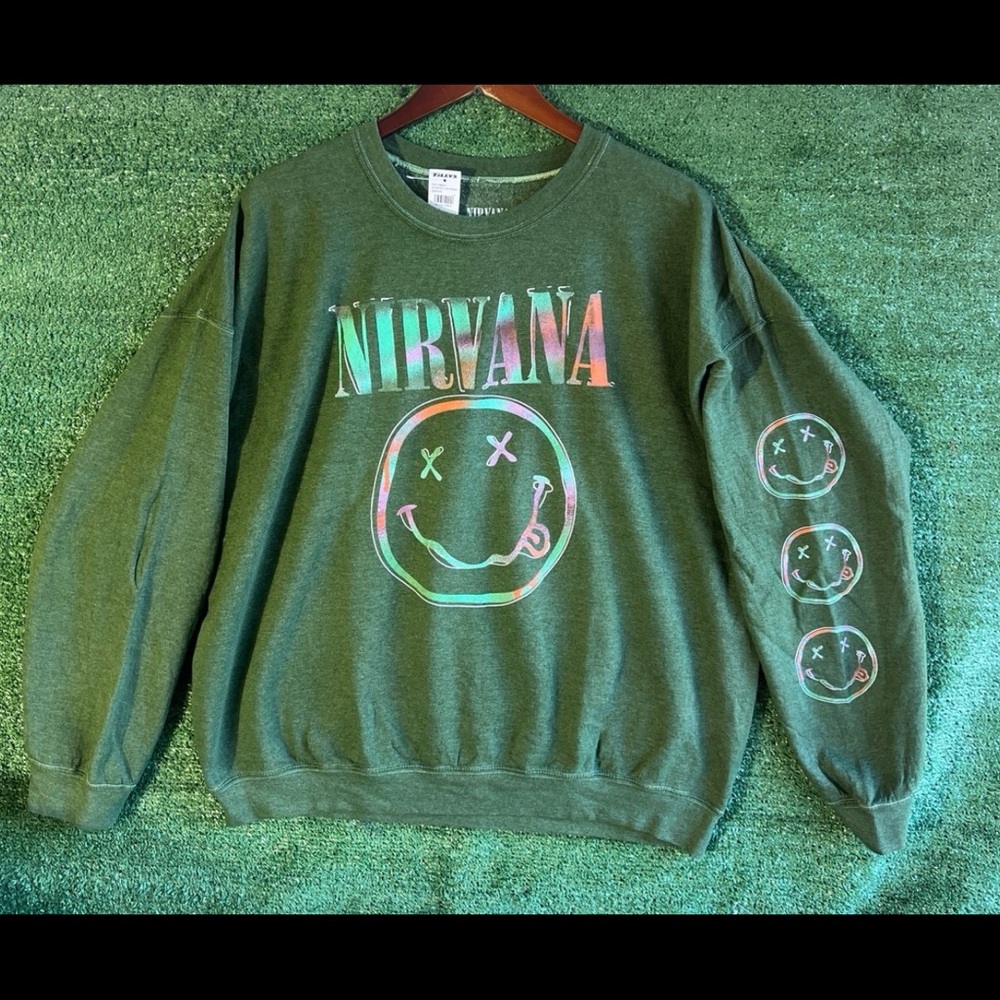 Nirvana Green Sweater